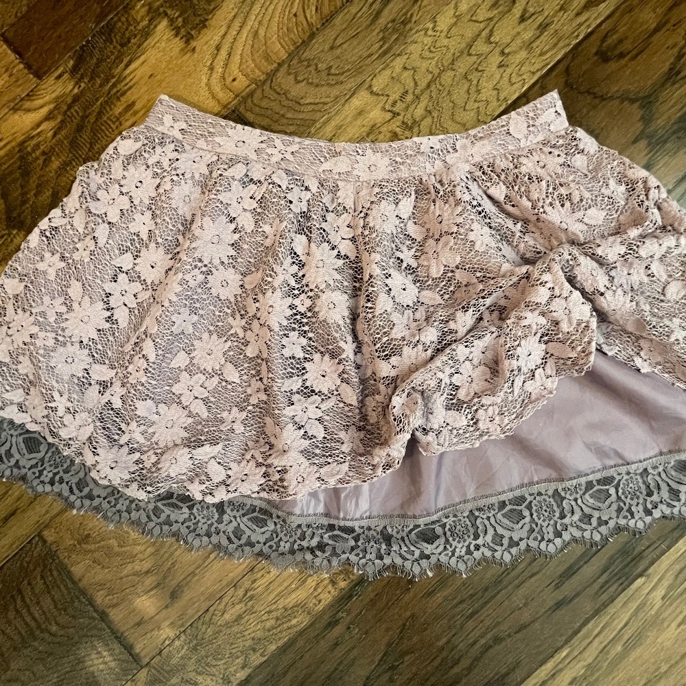 Lavender multi layer skirt